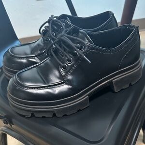 ZARA- Women’s Patent Leather Platform Loafer